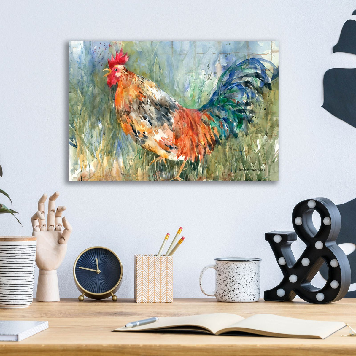 Something To Say by Annelein Beukenkamp - 16x12 acrylic wall art in a room