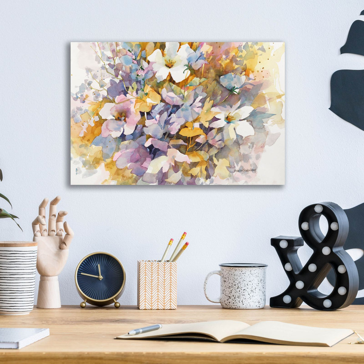 Soothing Hues by Annelein Beukenkamp - 16x12 acrylic wall art in a room