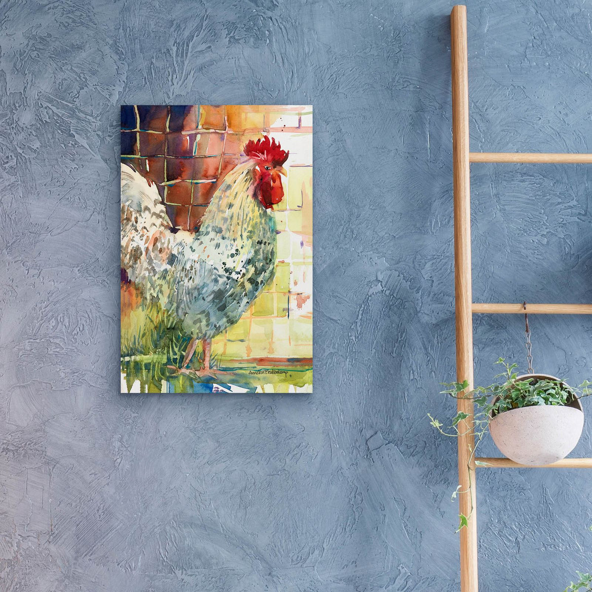 Speckled Splendor by Annelein Beukenkamp - 16x24 acrylic wall art in a room