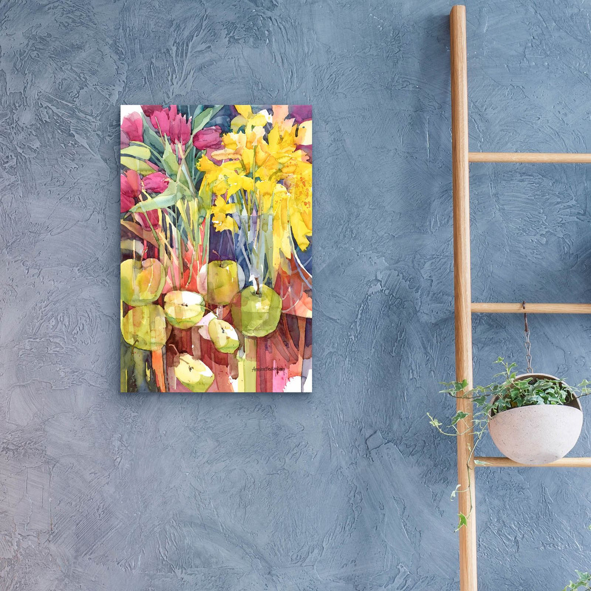 Spring Paletts by Annelein Beukenkamp - 16x24 acrylic wall art in a room