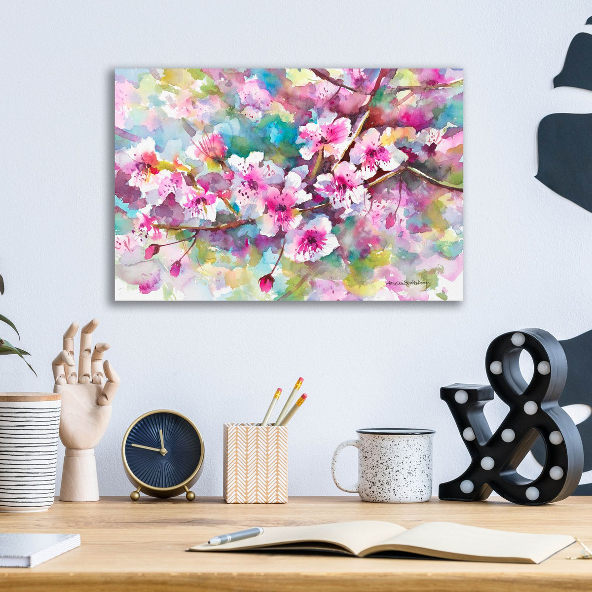 Springing Forth by Annelein Beukenkamp - 16x12 acrylic wall art in a room