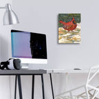Standing Cardinal by Annelein Beukenkamp - 12x16 acrylic wall art in a room