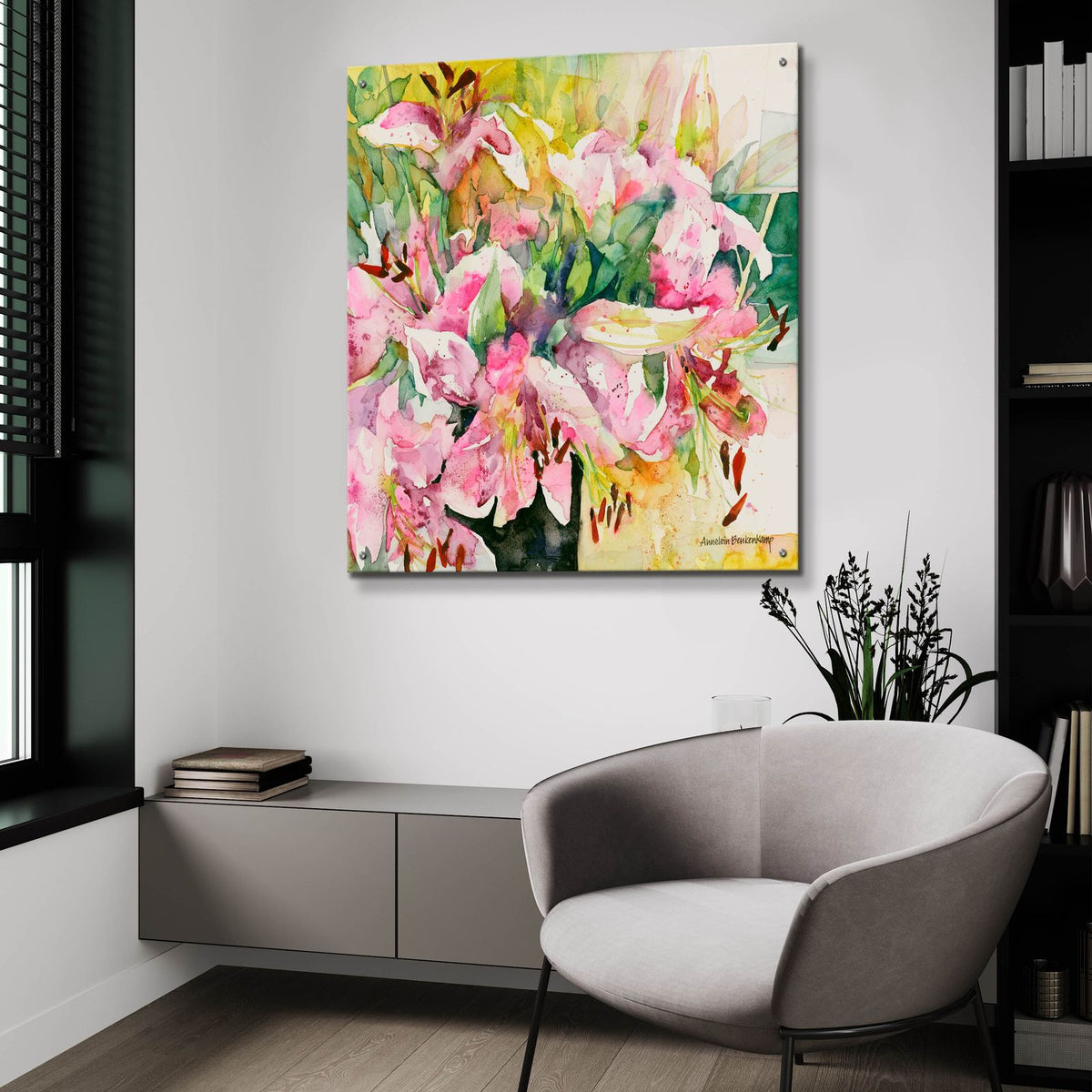 Star Studded by Annelein Beukenkamp - 36x36 acrylic wall art in a room