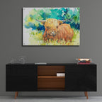 Steer 1 by Annelein Beukenkamp - 36x24 acrylic wall art in a room