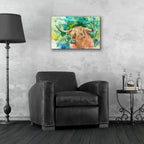 Steer 2 by Annelein Beukenkamp - 24x16 acrylic wall art in a room