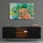 Steer 2 by Annelein Beukenkamp - 36x24 acrylic wall art in a room