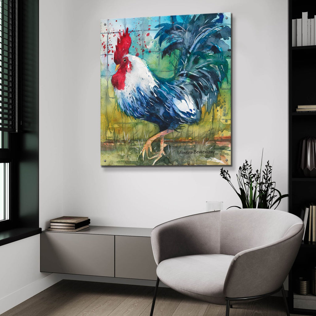 Stepping Out by Annelein Beukenkamp - 36x36 acrylic wall art in a room