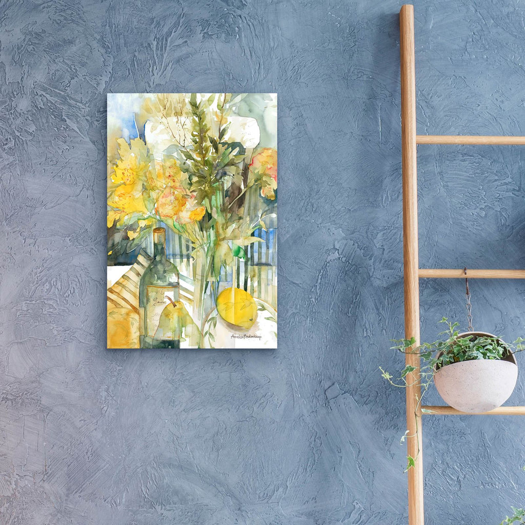 Striped Cloth by Annelein Beukenkamp - 16x24 acrylic wall art in a room
