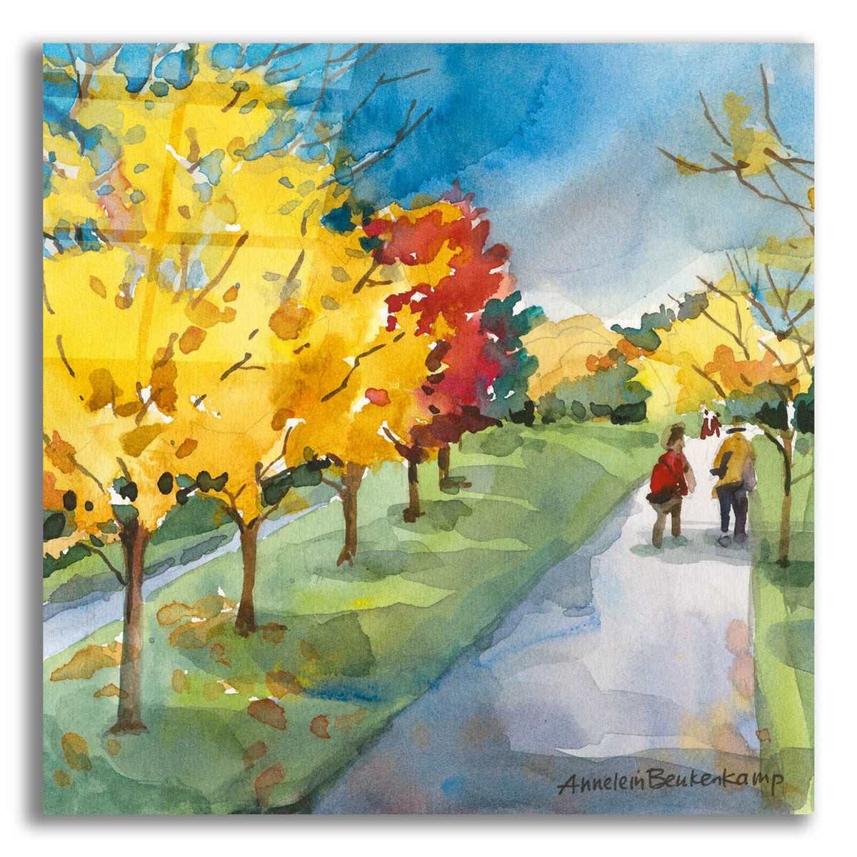 Strolling by Annelein Beukenkamp acrylic glass wall art