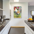 Struttin His Stuff by Annelein Beukenkamp - 24x36 acrylic wall art in a room