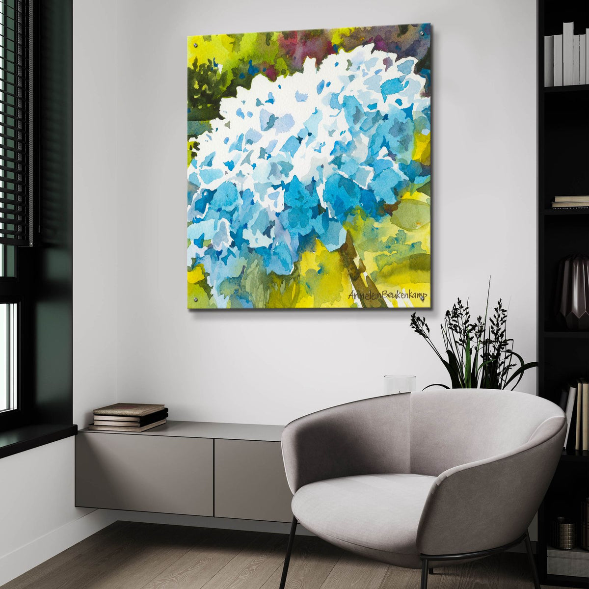 Sturdy by Annelein Beukenkamp - 36x36 acrylic wall art in a room