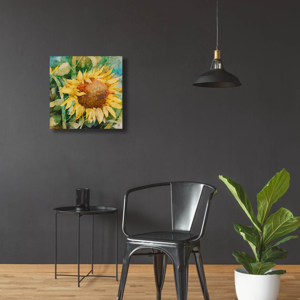 Sunflower by Annelein Beukenkamp - 24x24 acrylic wall art in a room
