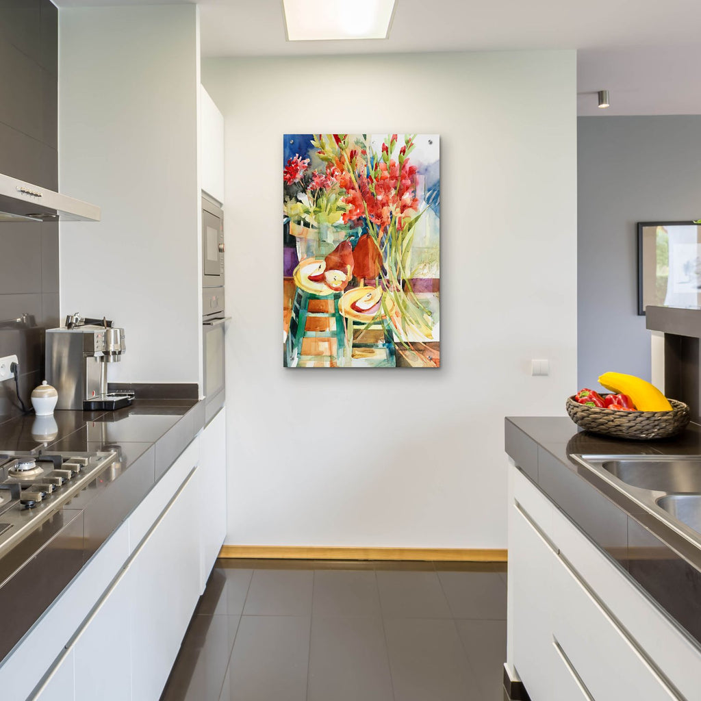 Sweeping Blooms by Annelein Beukenkamp - 24x36 acrylic wall art in a room