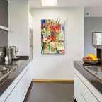 Sweeping Blooms by Annelein Beukenkamp - 24x36 acrylic wall art in a room
