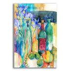 Table Scape With Irises by Annelein Beukenkamp acrylic glass wall art