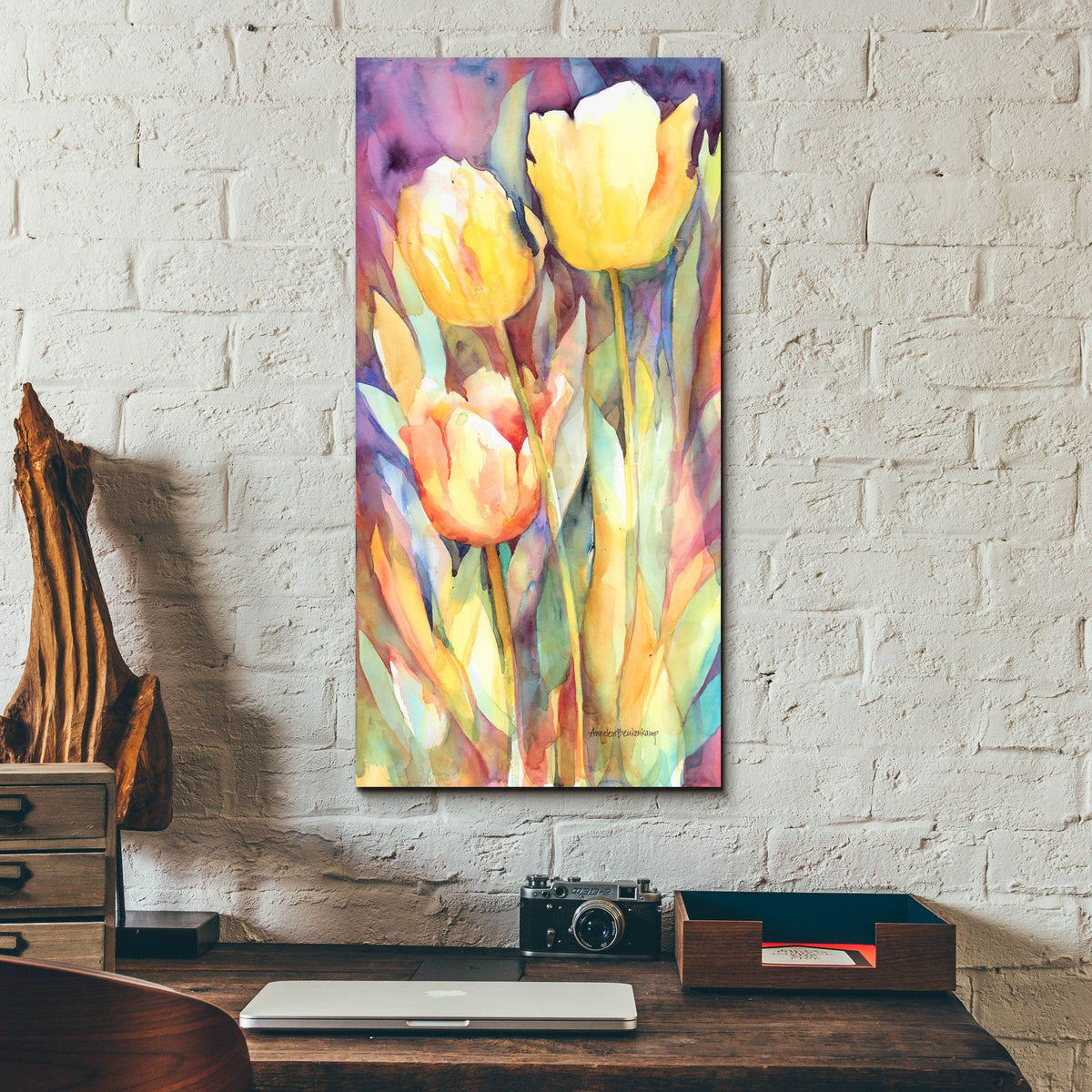 Tall Blondes by Annelein Beukenkamp - 12x24 acrylic wall art in a room