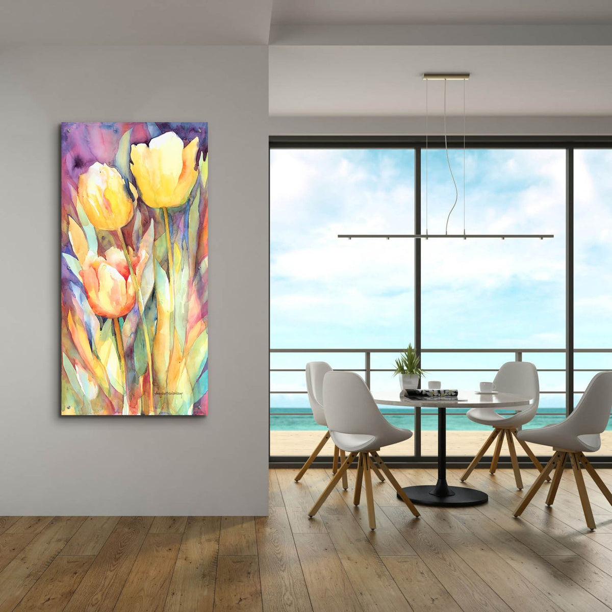 Tall Blondes by Annelein Beukenkamp - 24x48 acrylic wall art in a room