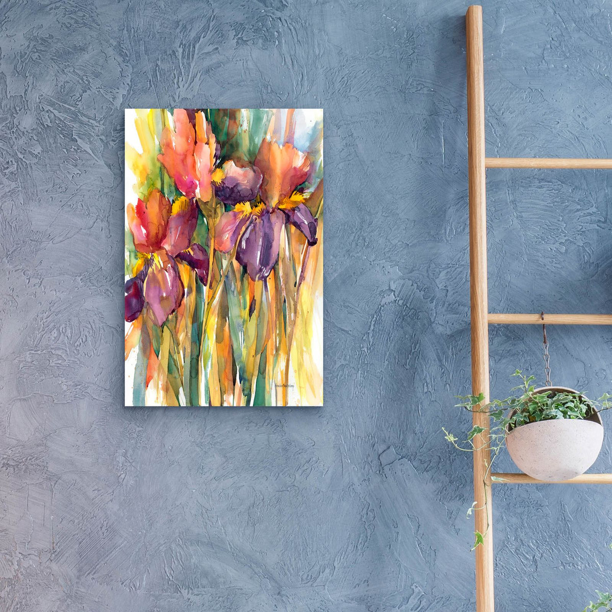 Together 1 by Annelein Beukenkamp - 16x24 acrylic wall art in a room