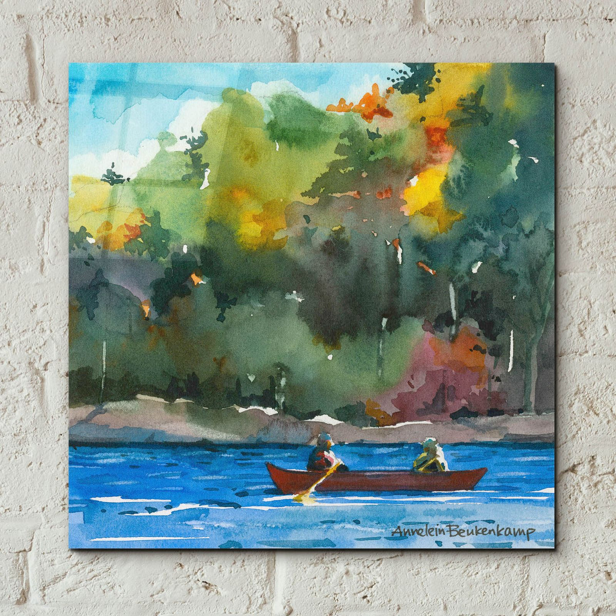 Tranquility by Annelein Beukenkamp - 12x12 acrylic wall art in a room
