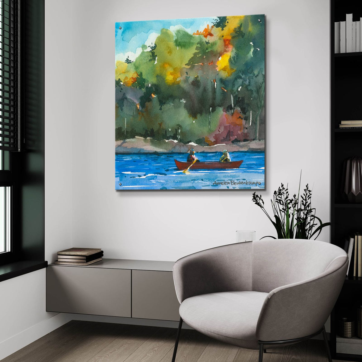 Tranquility by Annelein Beukenkamp - 36x36 acrylic wall art in a room
