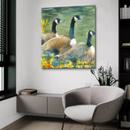 Trio by Annelein Beukenkamp - 36x36 acrylic wall art in a room