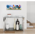 Triple Threat by Annelein Beukenkamp - 36x12 acrylic wall art in a room