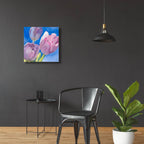 Triplets by Annelein Beukenkamp - 24x24 acrylic wall art in a room
