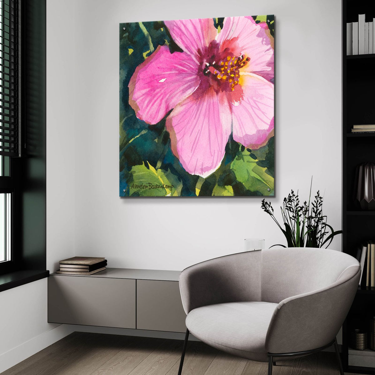Tropical by Annelein Beukenkamp - 36x36 acrylic wall art in a room