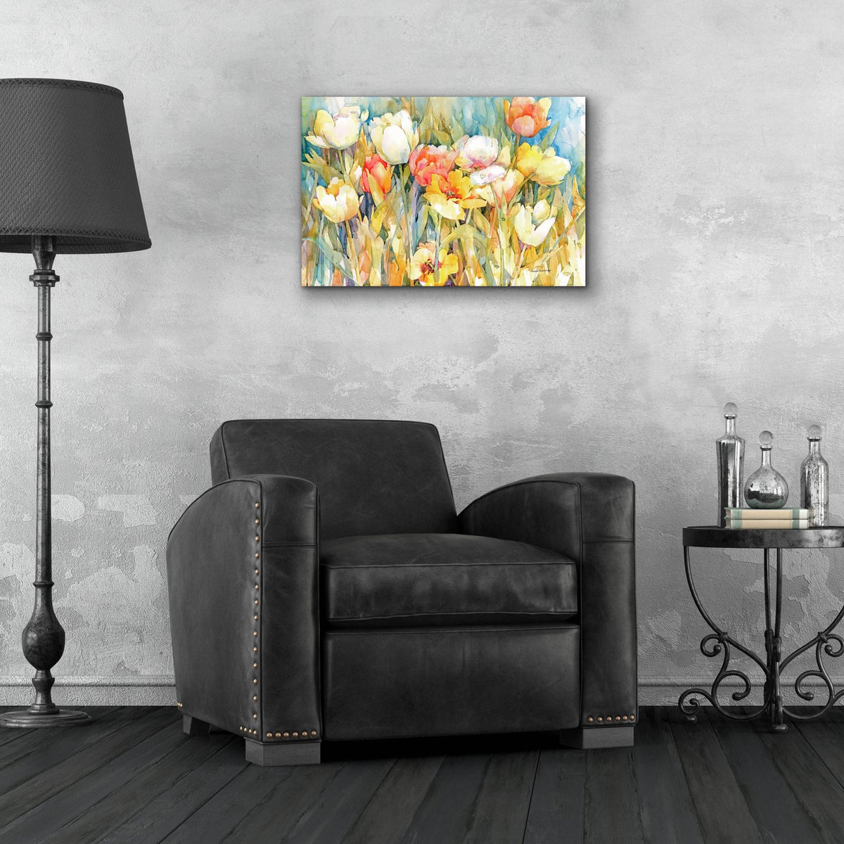 Tulip Team by Annelein Beukenkamp - 24x16 acrylic wall art in a room