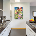 Unfurling by Annelein Beukenkamp - 24x36 acrylic wall art in a room