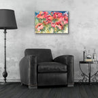 Vermillion Vision by Annelein Beukenkamp - 24x16 acrylic wall art in a room