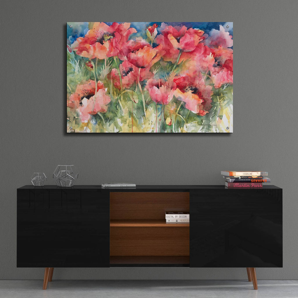 Vermillion Vision by Annelein Beukenkamp - 36x24 acrylic wall art in a room