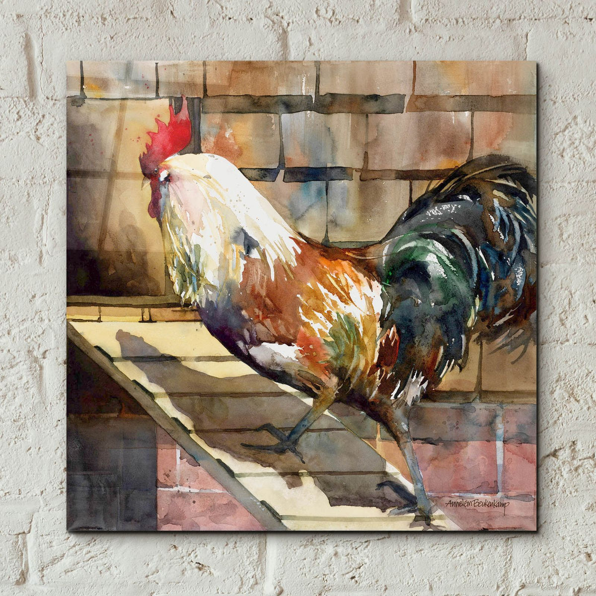Walking The Plank by Annelein Beukenkamp - 12x12 acrylic wall art in a room