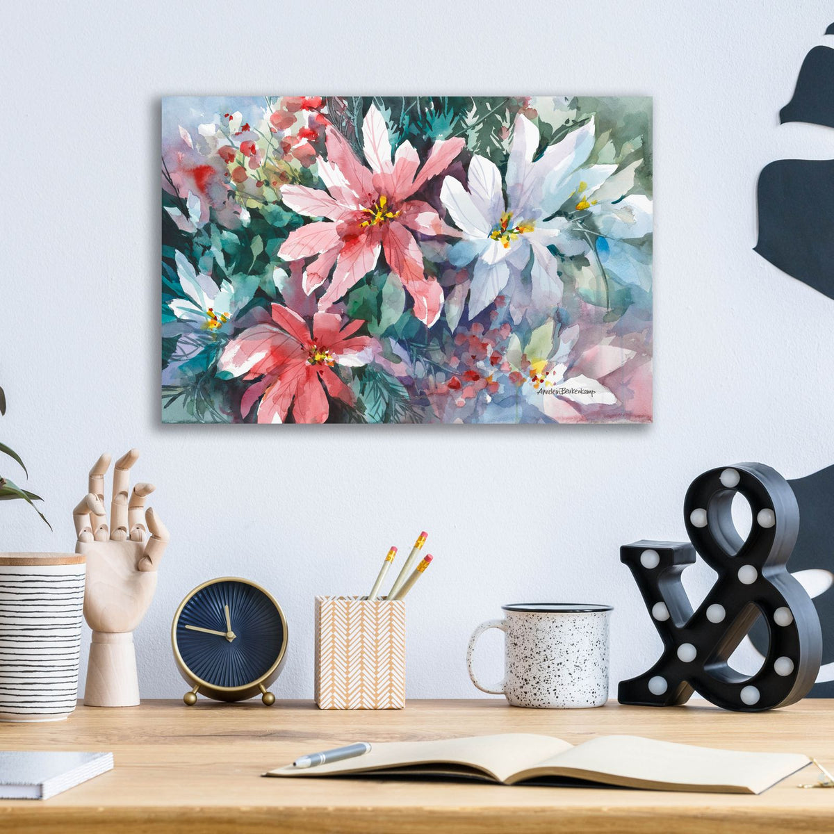 Warm Up Winter by Annelein Beukenkamp - 16x12 acrylic wall art in a room