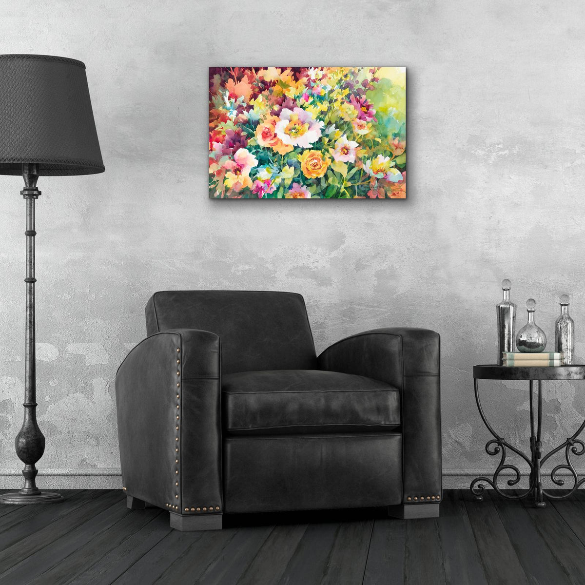 Waves Of Color by Annelein Beukenkamp - 24x16 acrylic wall art in a room