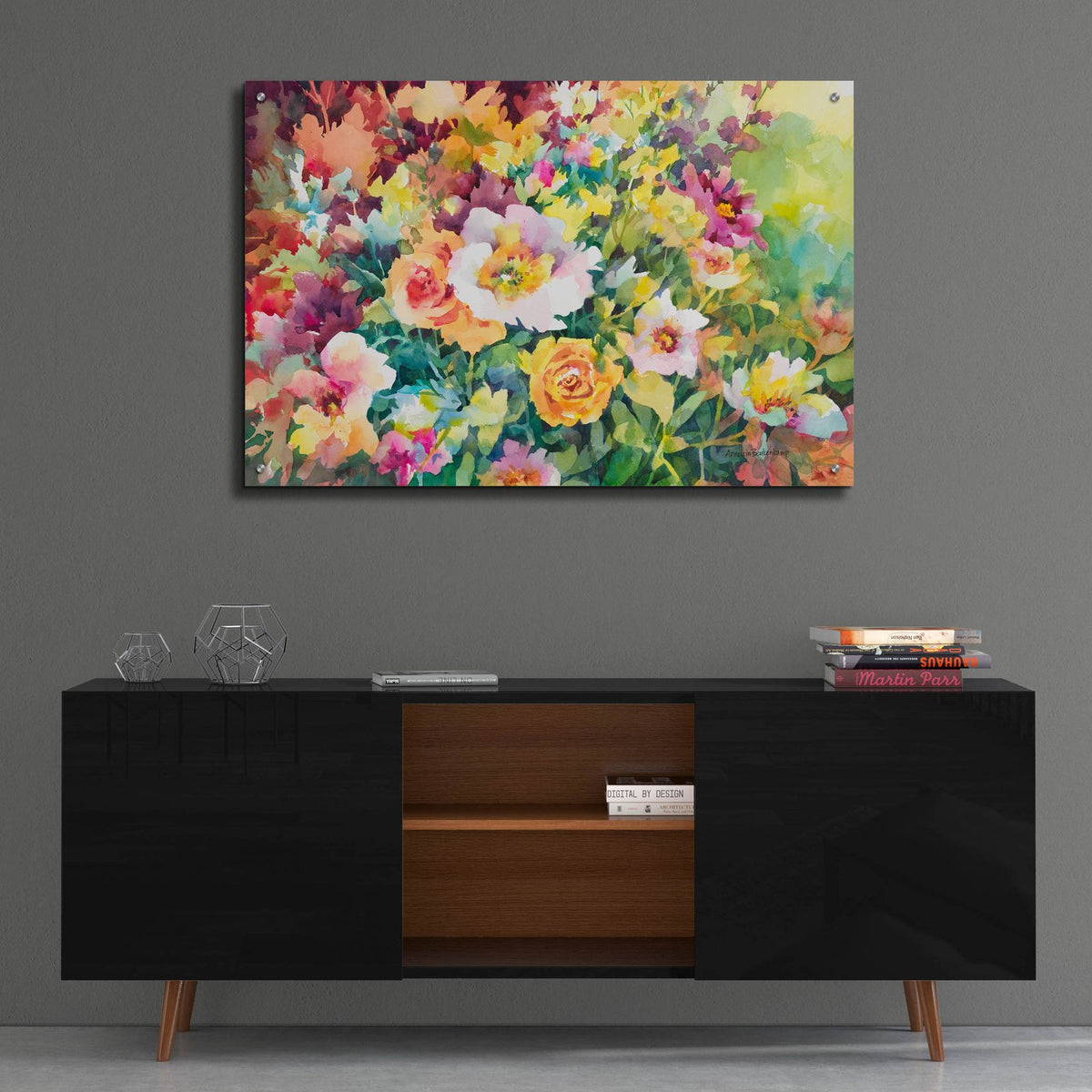 Waves Of Color by Annelein Beukenkamp - 36x24 acrylic wall art in a room