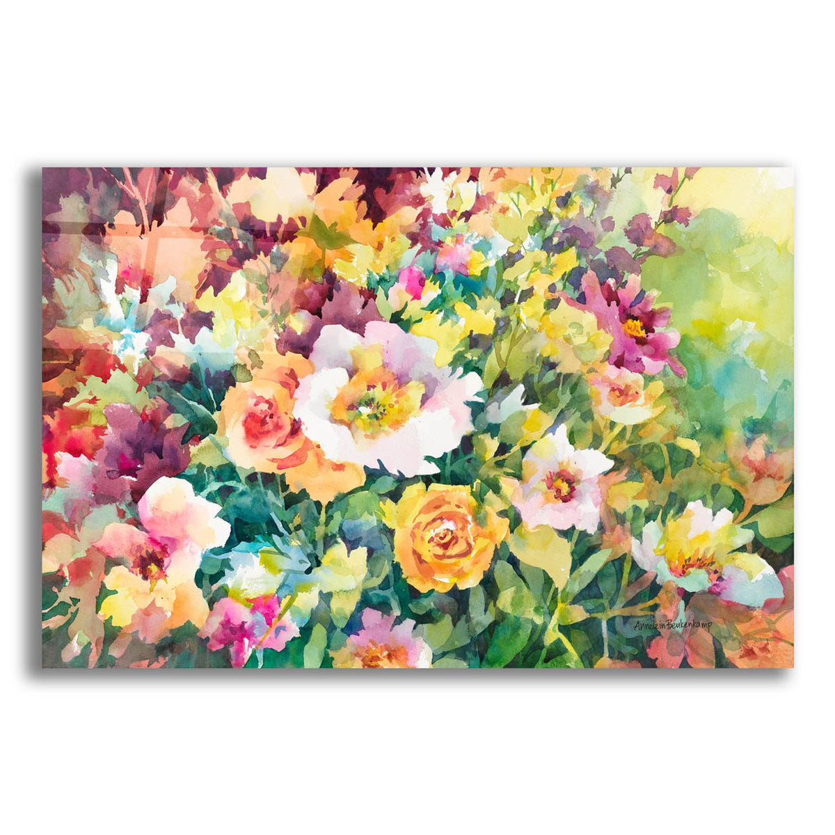 Waves Of Color by Annelein Beukenkamp acrylic glass wall art