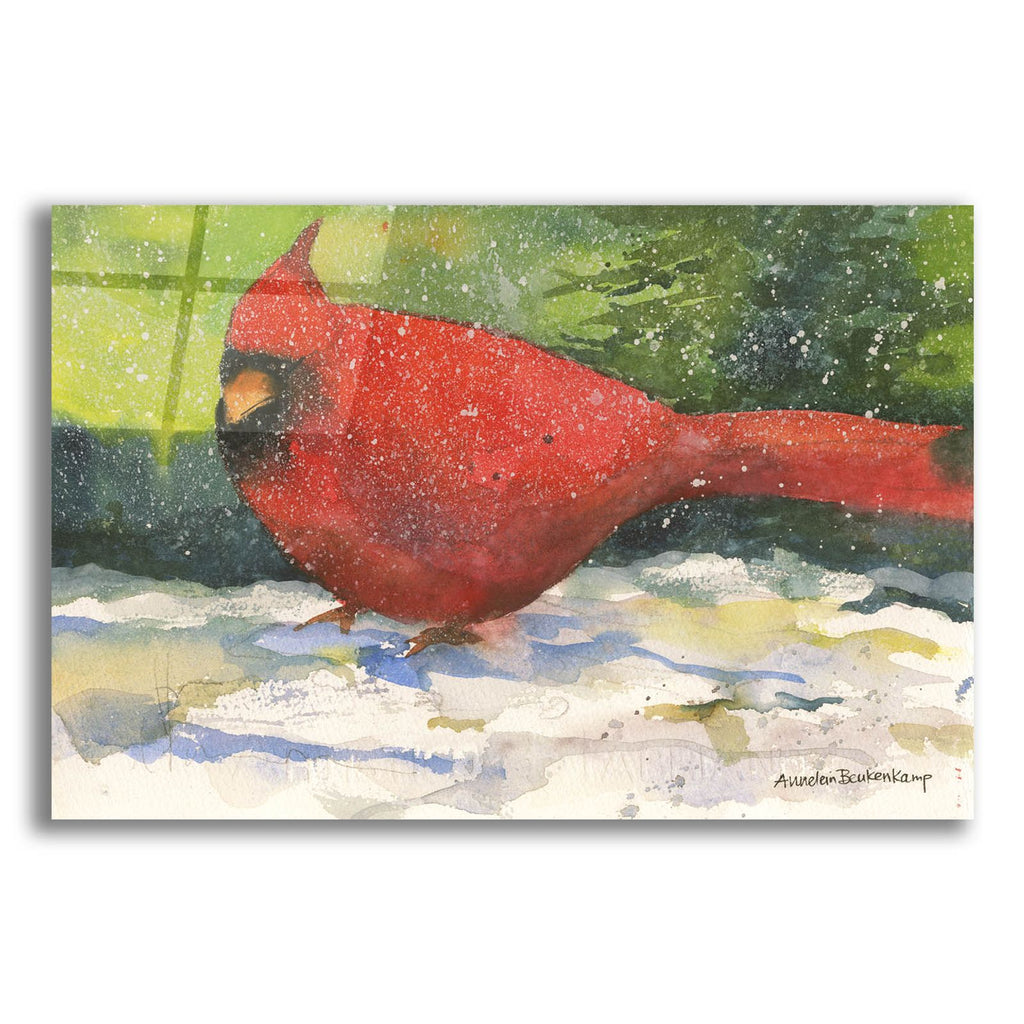 Winter Cardinal by Annelein Beukenkamp acrylic glass wall art