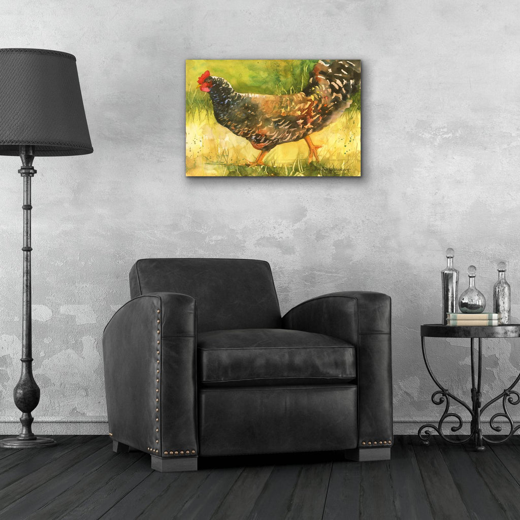 Wyandotte Hen by Annelein Beukenkamp - 24x16 acrylic wall art in a room