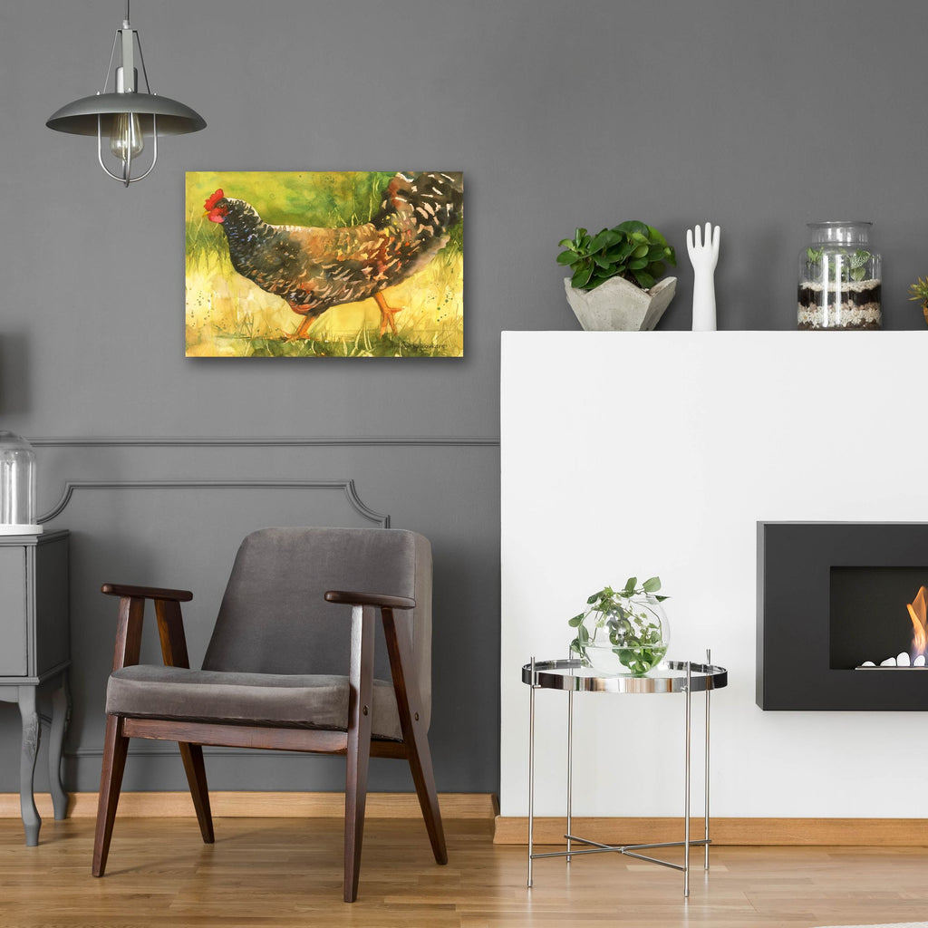 Epic Art 'Wyandotte Hen'  by Annelein Beukenkamp Acrylic Glass Wall Art,24x16