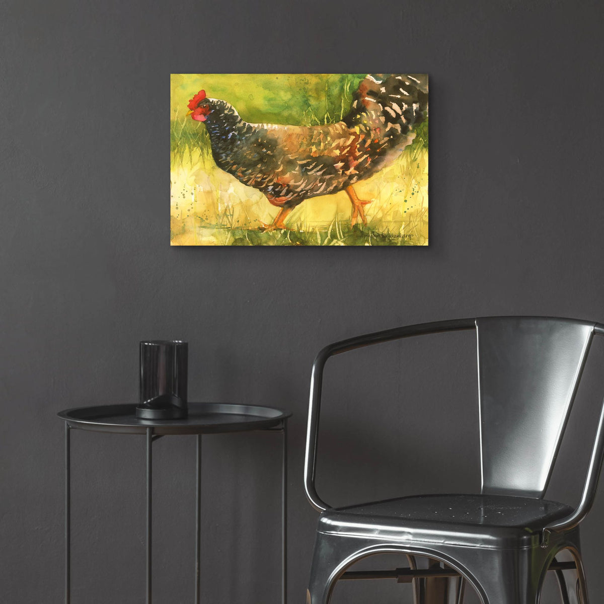 Epic Art 'Wyandotte Hen'  by Annelein Beukenkamp Acrylic Glass Wall Art,24x16