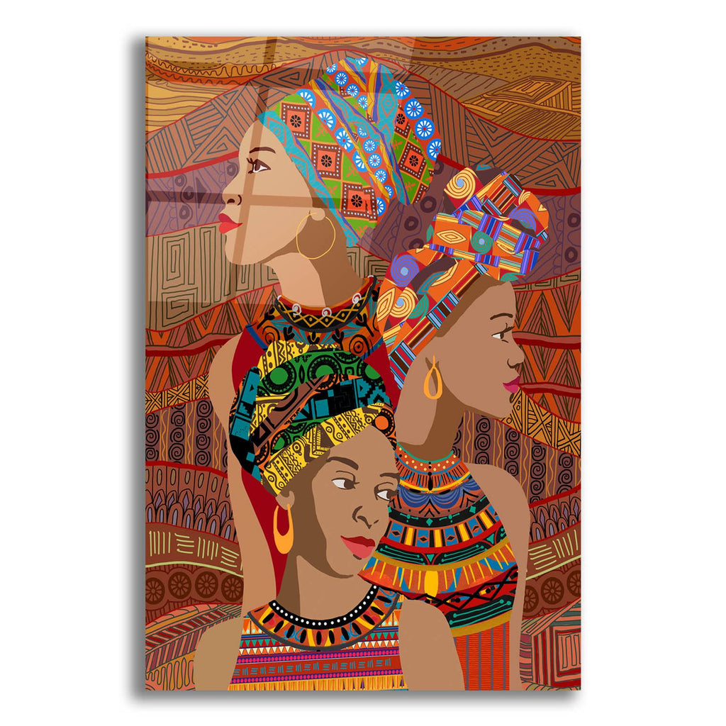 3 Women Portrait by Art Licensing Studio acrylic glass wall art