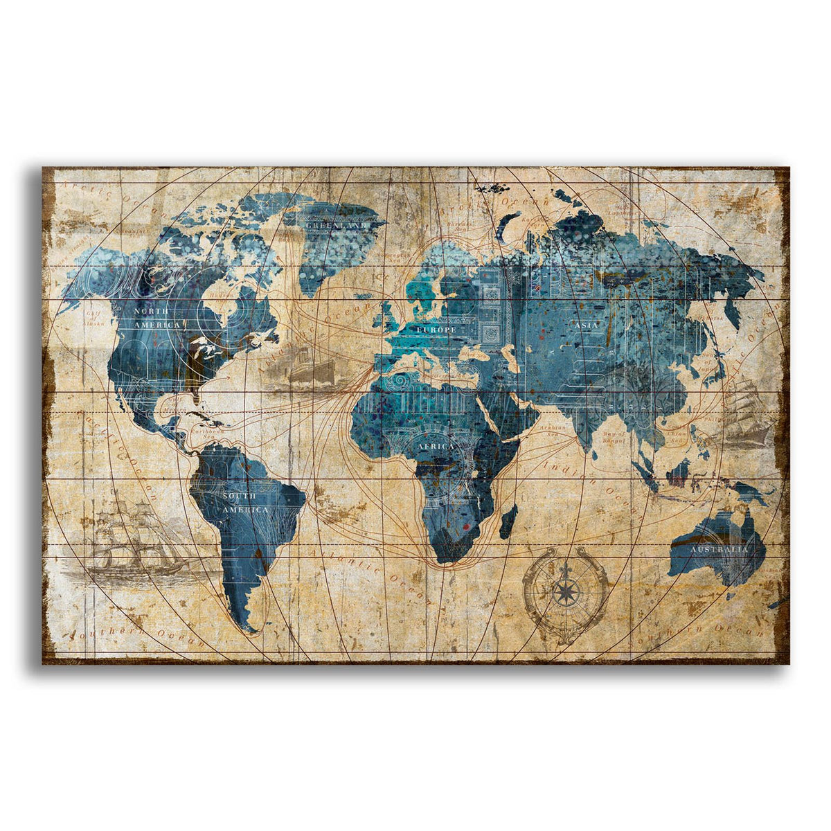 A Connected World by Art Licensing Studio acrylic glass wall art