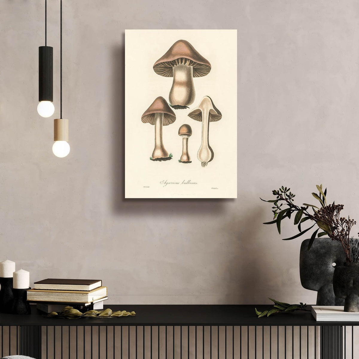Agaricus Bullosus by Art Licensing Studio - 16x24 acrylic wall art in a room