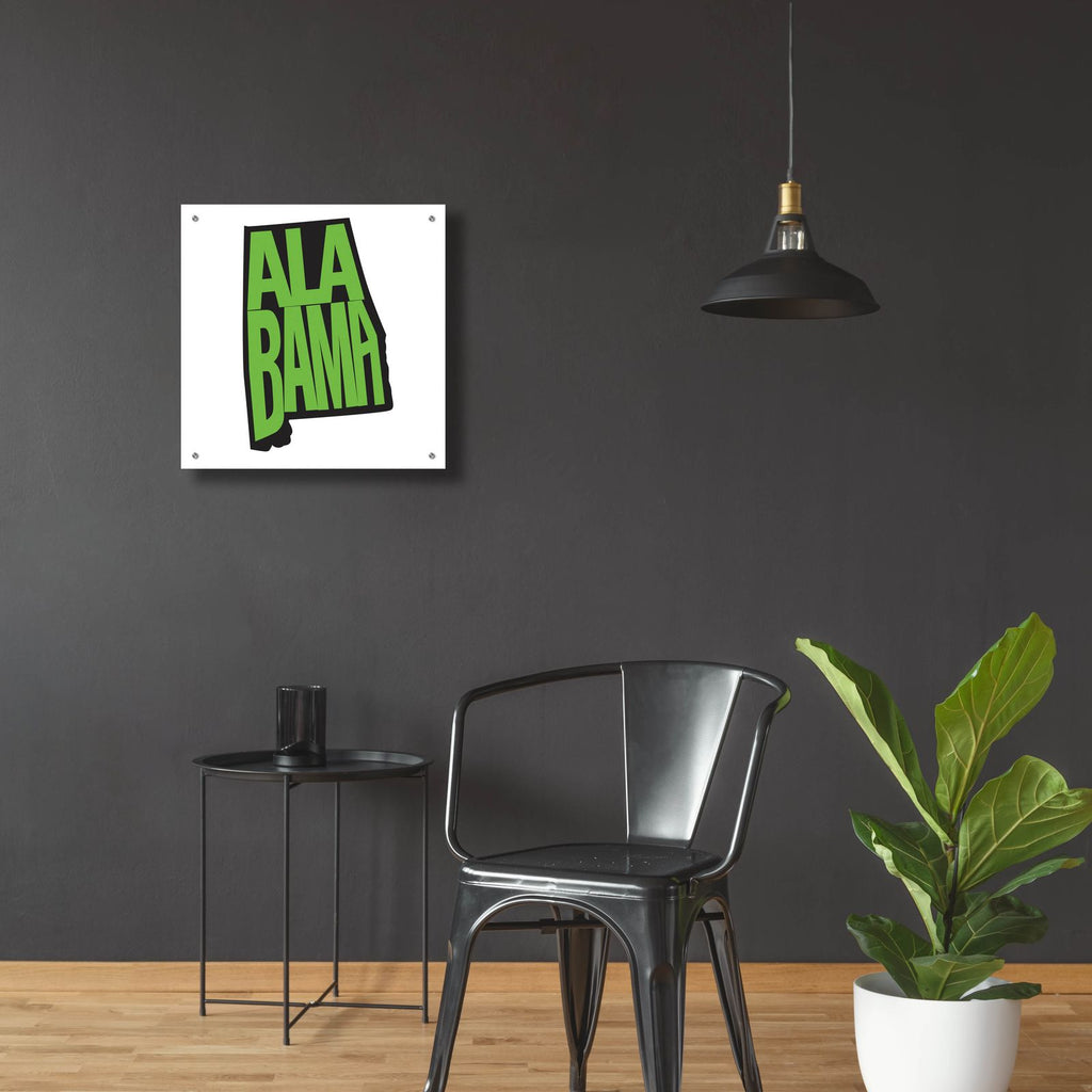 Alabama 2 by Art Licensing Studio - 24x24 acrylic wall art in a room