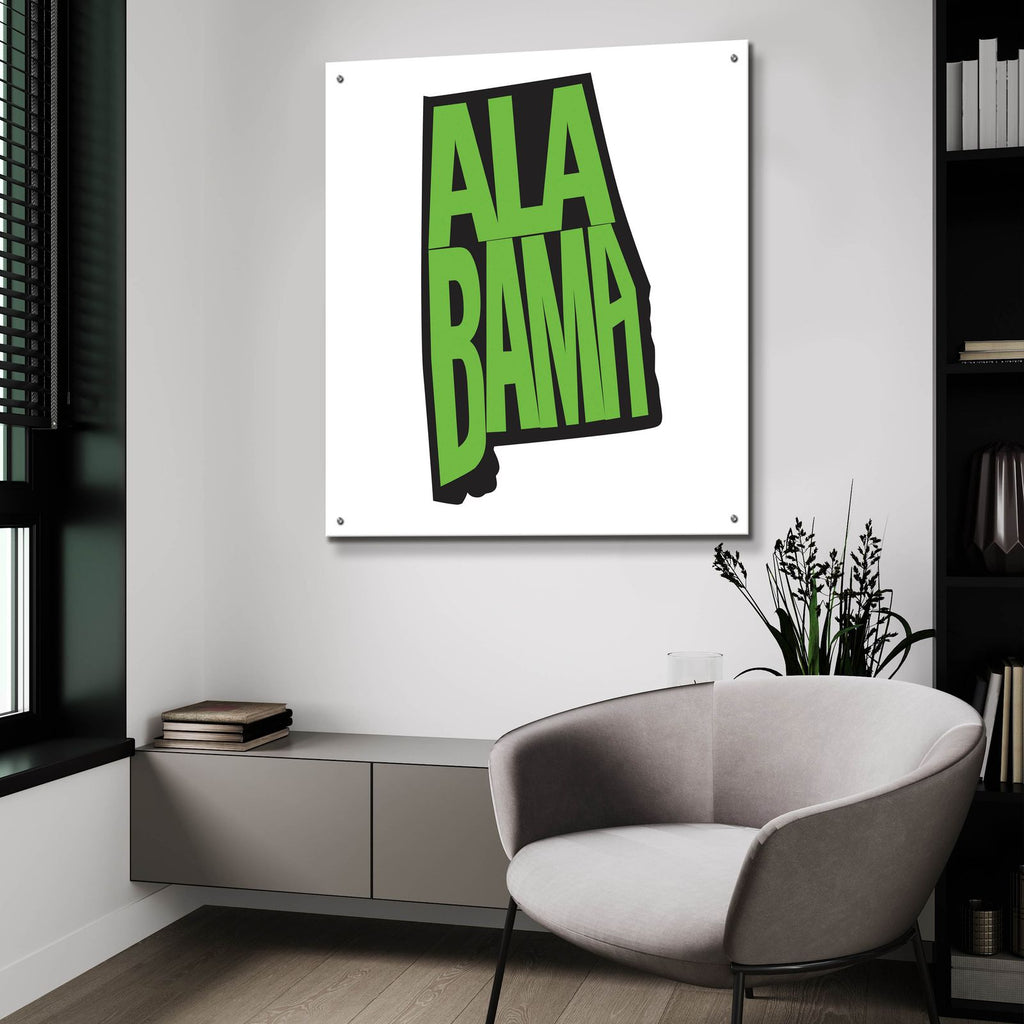 Alabama 2 by Art Licensing Studio - 36x36 acrylic wall art in a room