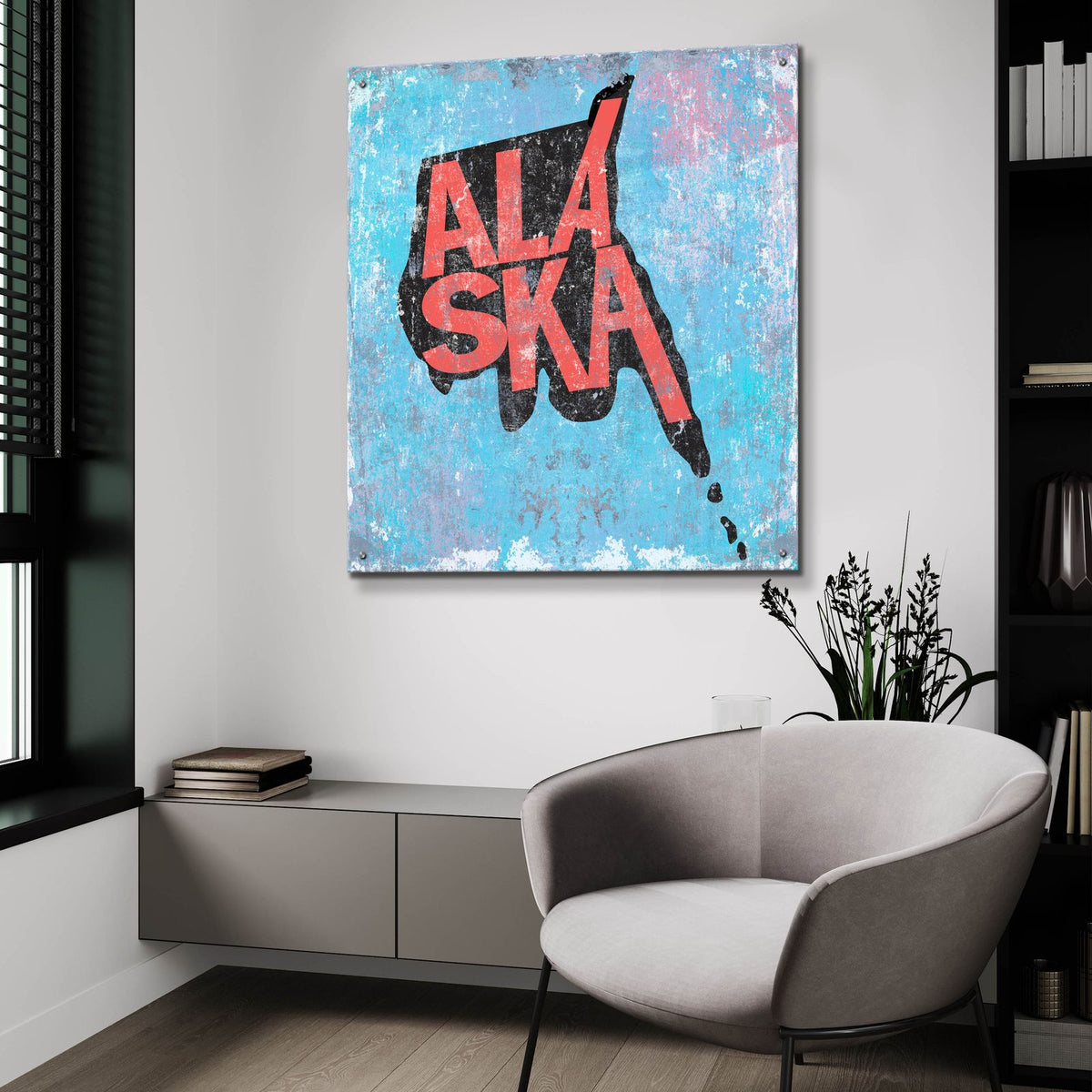 Alaska by Art Licensing Studio - 36x36 acrylic wall art in a room