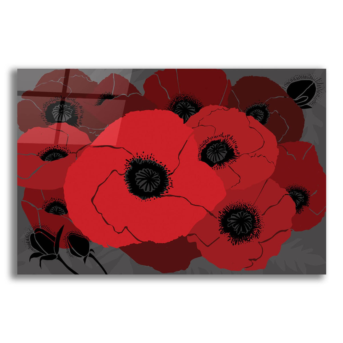 Beauts Rouges 1 by Art Licensing Studio acrylic glass wall art