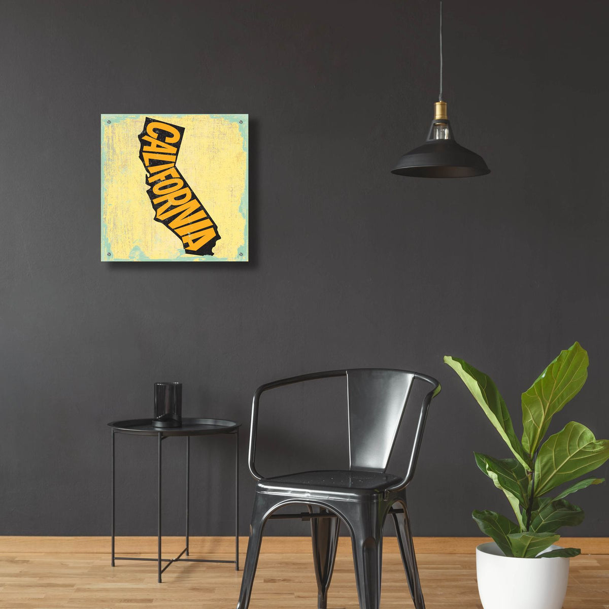 California by Art Licensing Studio - 24x24 acrylic wall art in a room