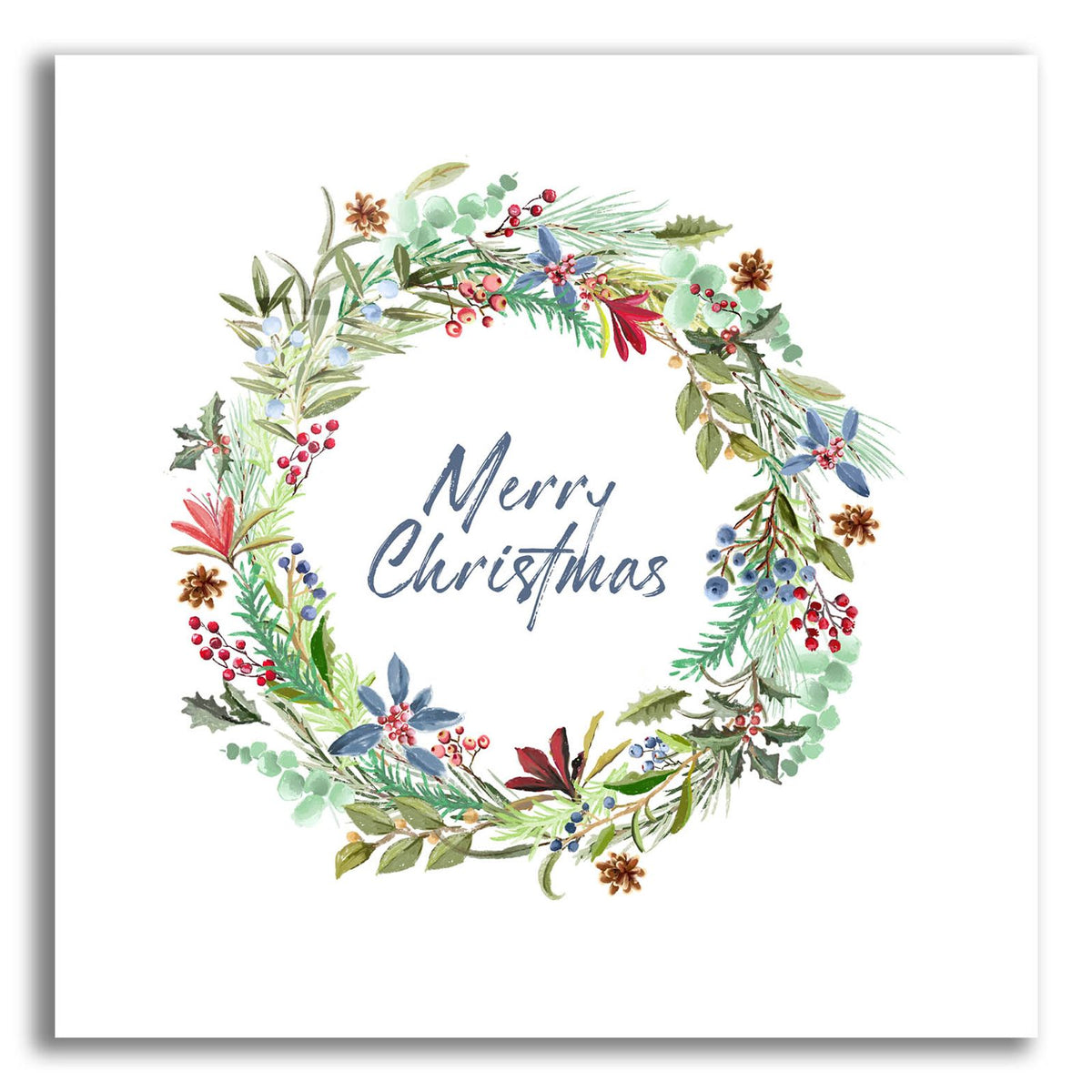 Cedar Blues Wreath by Art Licensing Studio acrylic glass wall art
